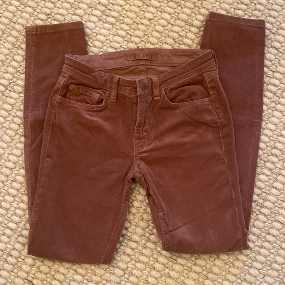 JBrand Brown Corduroy Skinny Jeans size 27